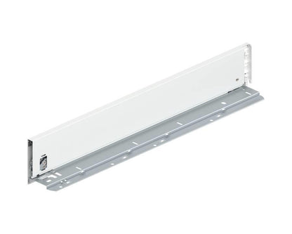 Imperial Blum LEGRABOX Silk White K‑height 550 mm left‑hand drawer side (pack of 10) — slim steel drawer side for full‑extension cabinetry