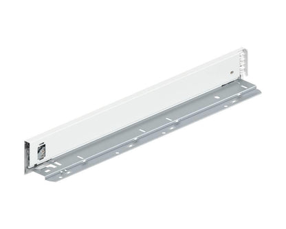 Imperial Blum LEGRABOX Silk White M‑height 500 mm left‑hand drawer side (pack of 20) — 90.5 mm slim steel side panel for modern kitchen cabinetry