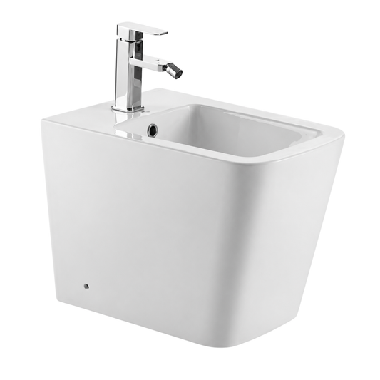 Imperial matte white floor standing bidet toilet for modern bathroom installation