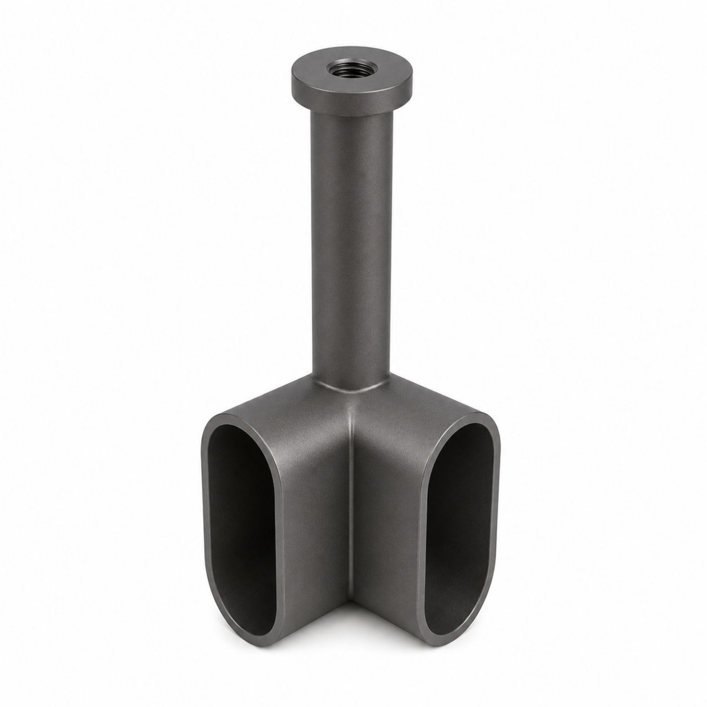 90° Corner Wardrobe Rail Support Bracket for Oval Hanging Rail | Gunmetal