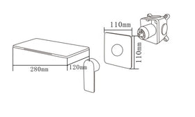 Imperial In-Wall Waterfall Basin and Bath Mixer | Chrome