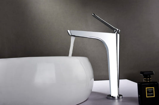 Imperial luxury basin mixer tap for bathroom vanities, featuring a modern single lever design, smooth water flow, and precise temperature control.