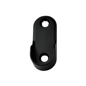Oval End Flange | 16mm | Matt Black