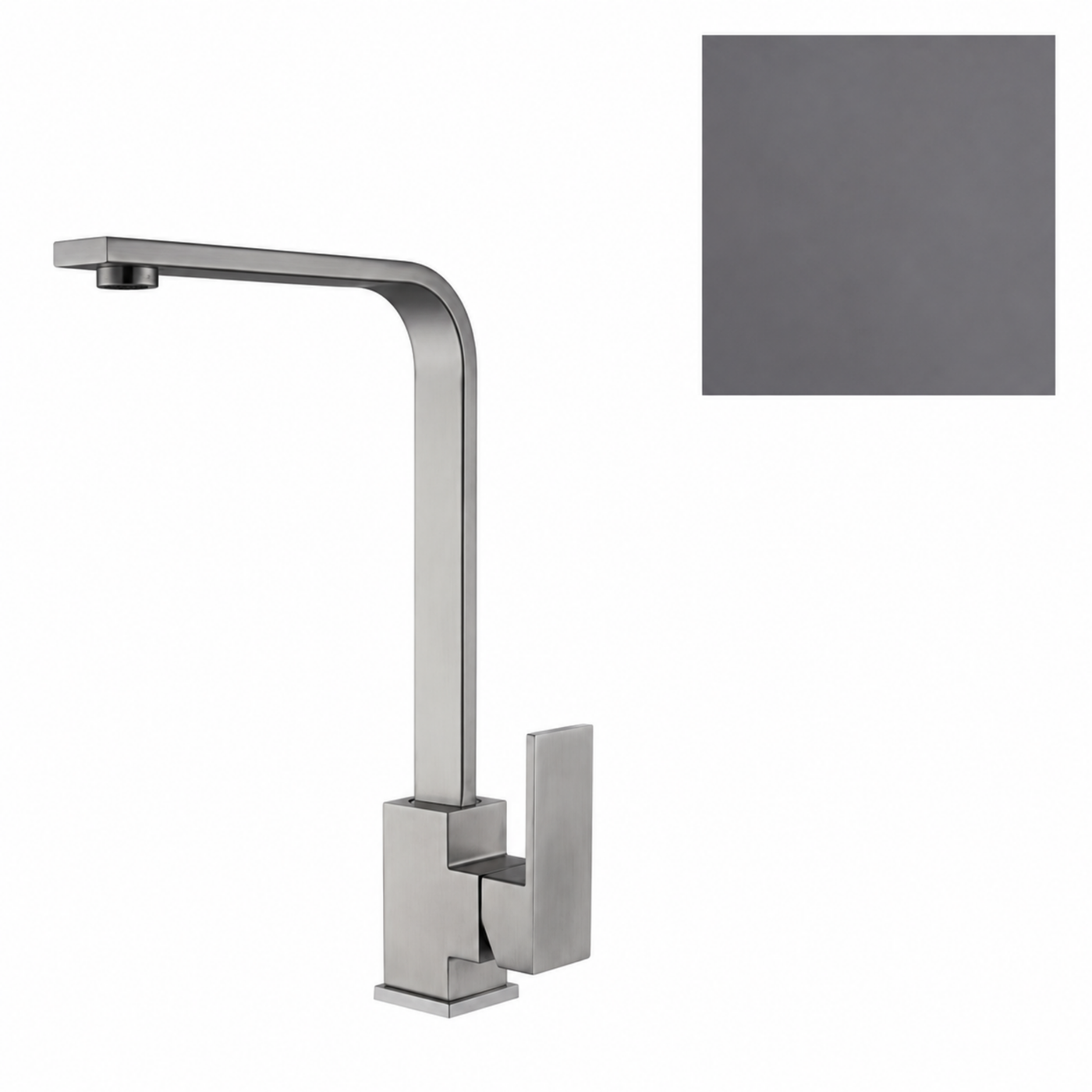 Imperial Square Kitchen Mixer | Gunmetal Grey