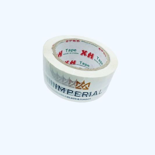 Imperial white adhesive tape roll 48mm x 75m for strong packing and sealing applications