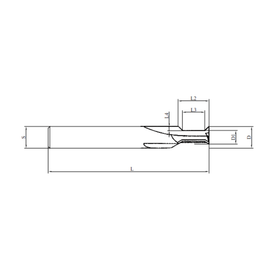 Compact Laminate Tools - Arris Finishers | 10mm D | 6.30mm D1 | 14mm L2 | 10.3mm L3 |  1.85mm L4 | 10mm S | 75mm L
