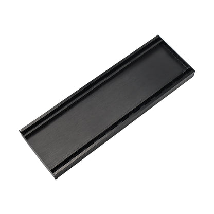 Aluminium Tile Insert Grate | Brushed Black