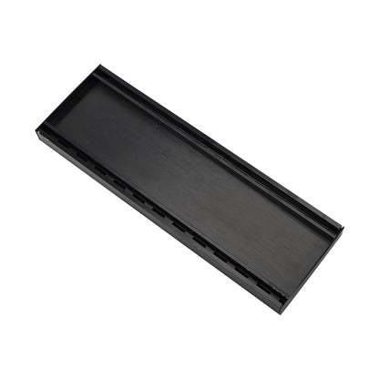 Aluminium Tile Insert Grate | Brushed Black