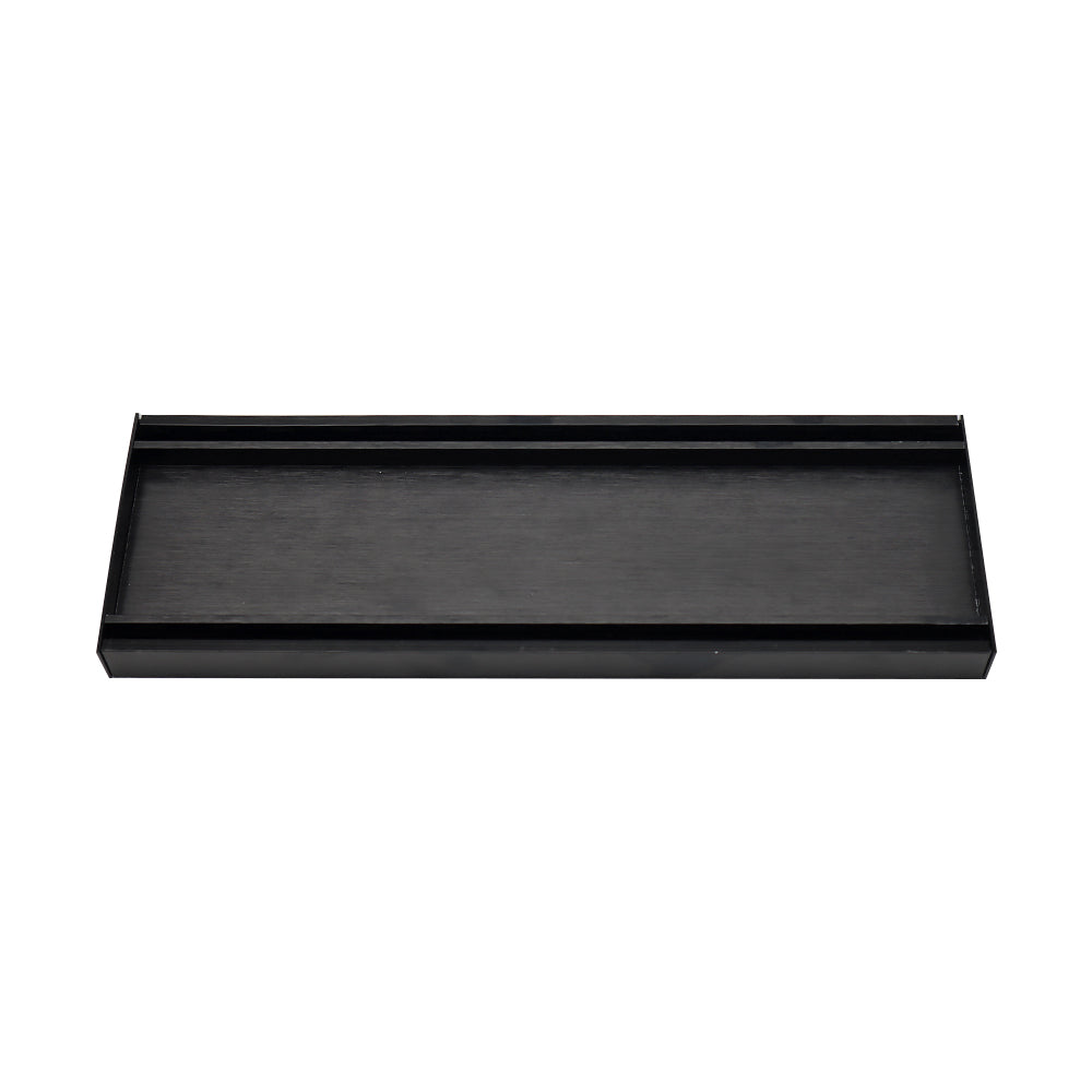 Aluminium Tile Insert Grate | Brushed Black