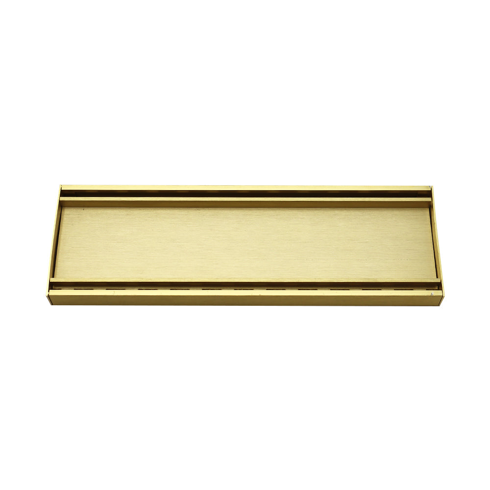 Aluminium Tile Insert Grate | Brushed Gold