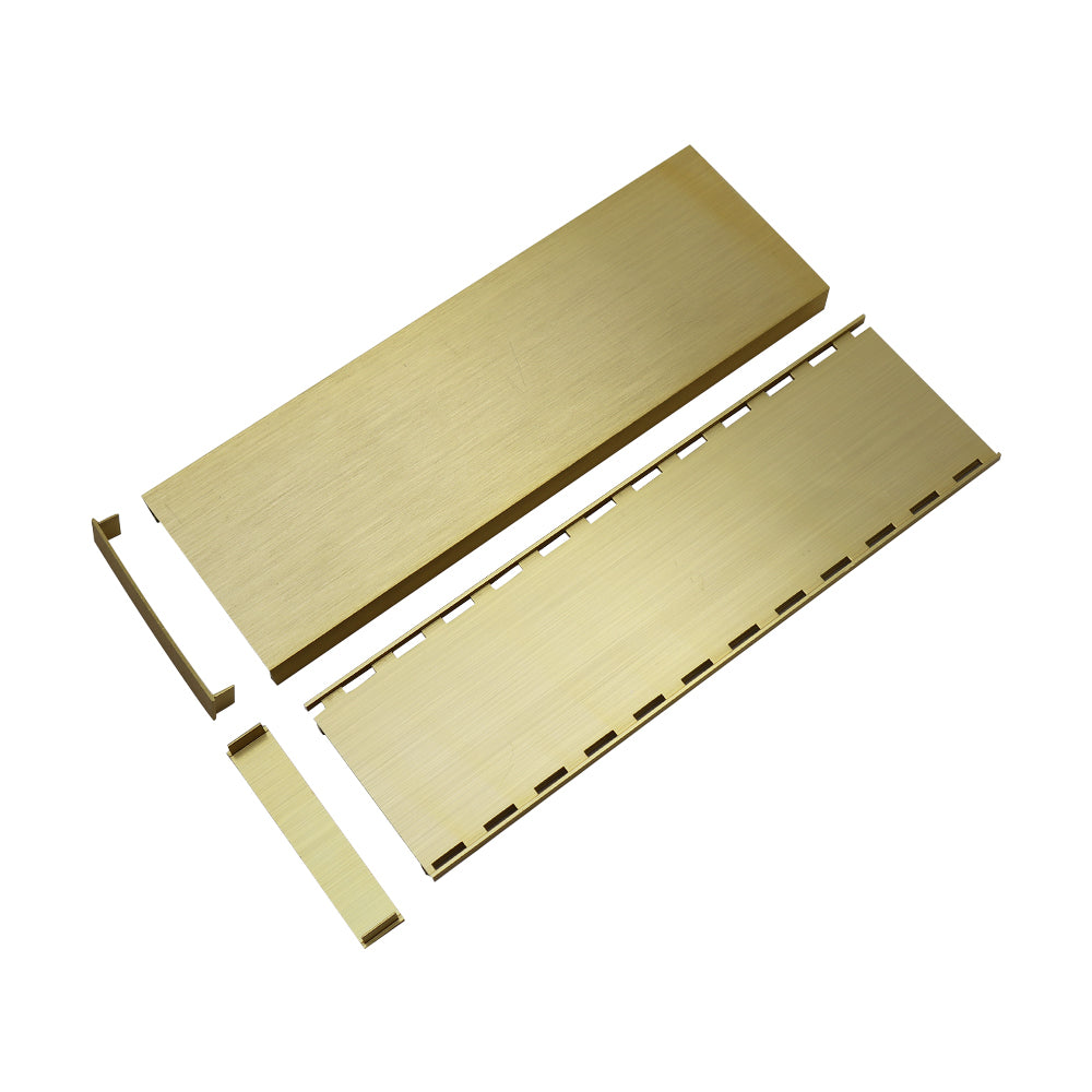 Aluminium Tile Insert Grate | Brushed Gold