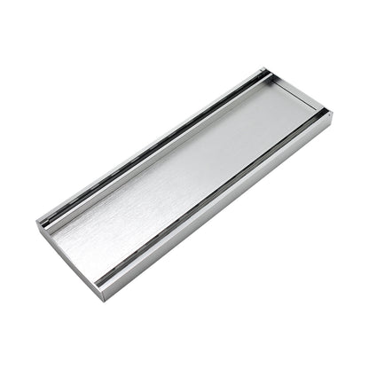 Aluminium Tile Insert Grate | Brushed Silver