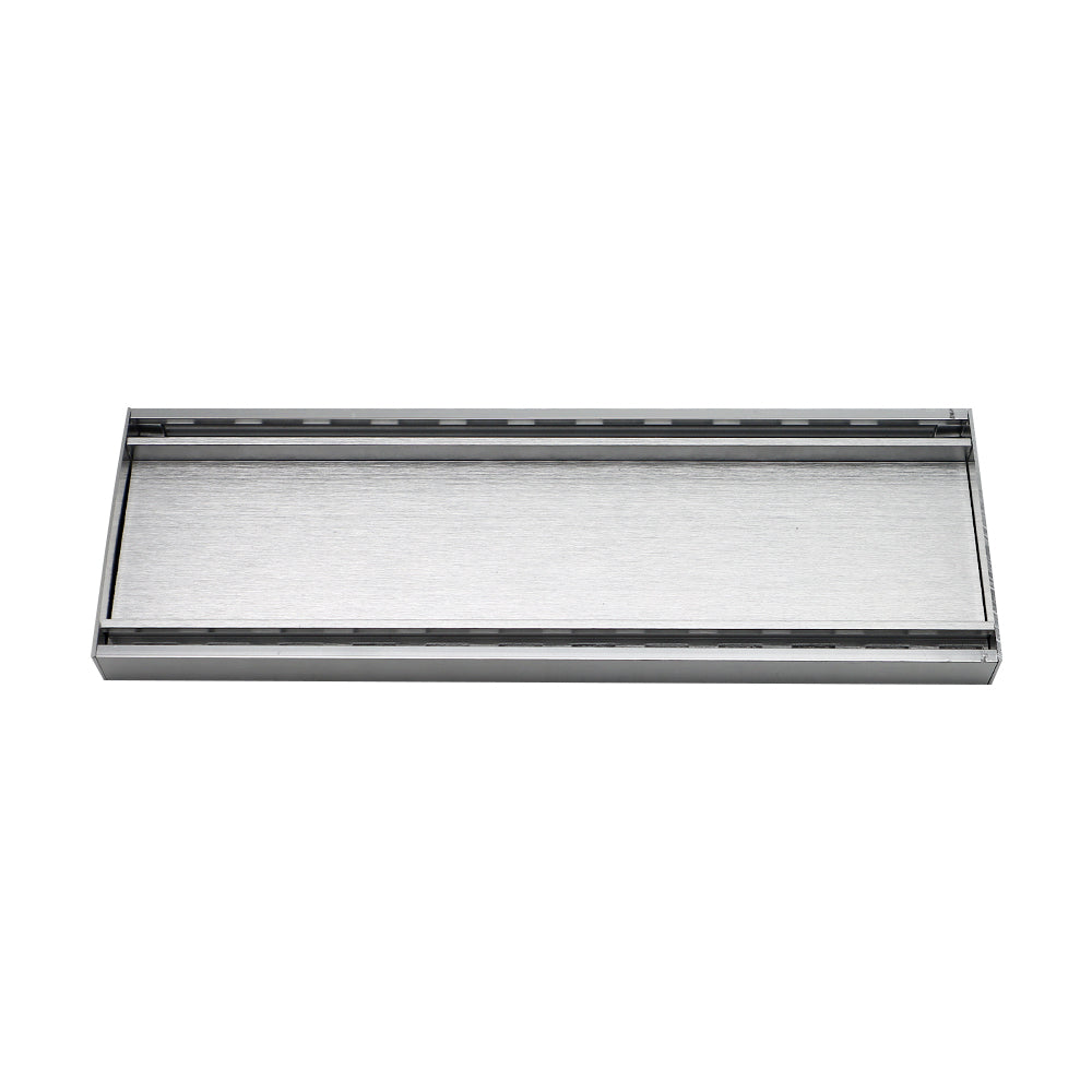 Aluminium Tile Insert Grate | Brushed Silver