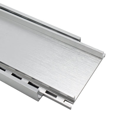 Aluminium Tile Insert Grate | Brushed Silver