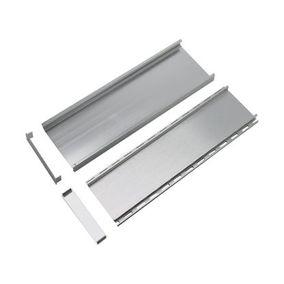 Aluminium Tile Insert Grate | Brushed Silver