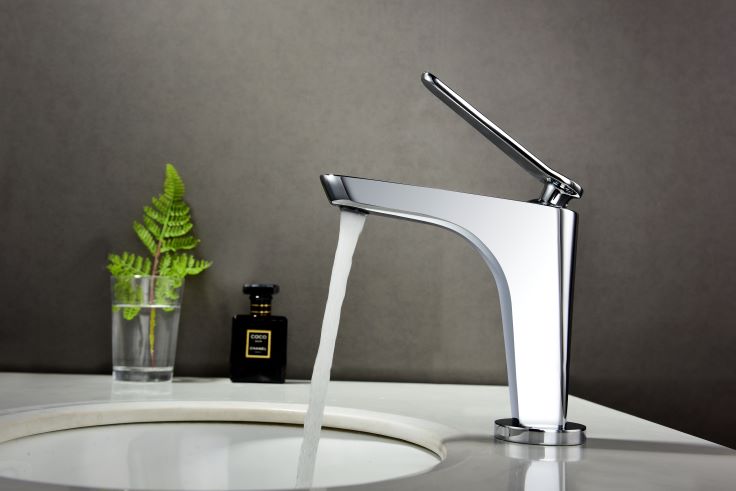 Imperial Modern Basin Taps | Brushed Gold