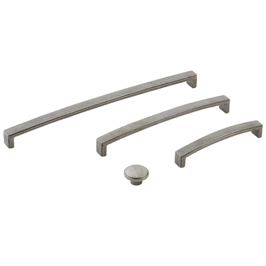 Iron Bridge by Momo industrial style cabinet handle pull in durable metal finish for kitchen cabinets, drawers, wardrobes and furniture