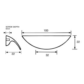 Kethy Shell Handle 100mm