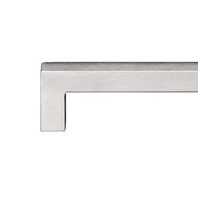 Kethy 12.7mm Satin Stainless Steel Square Flush Ends