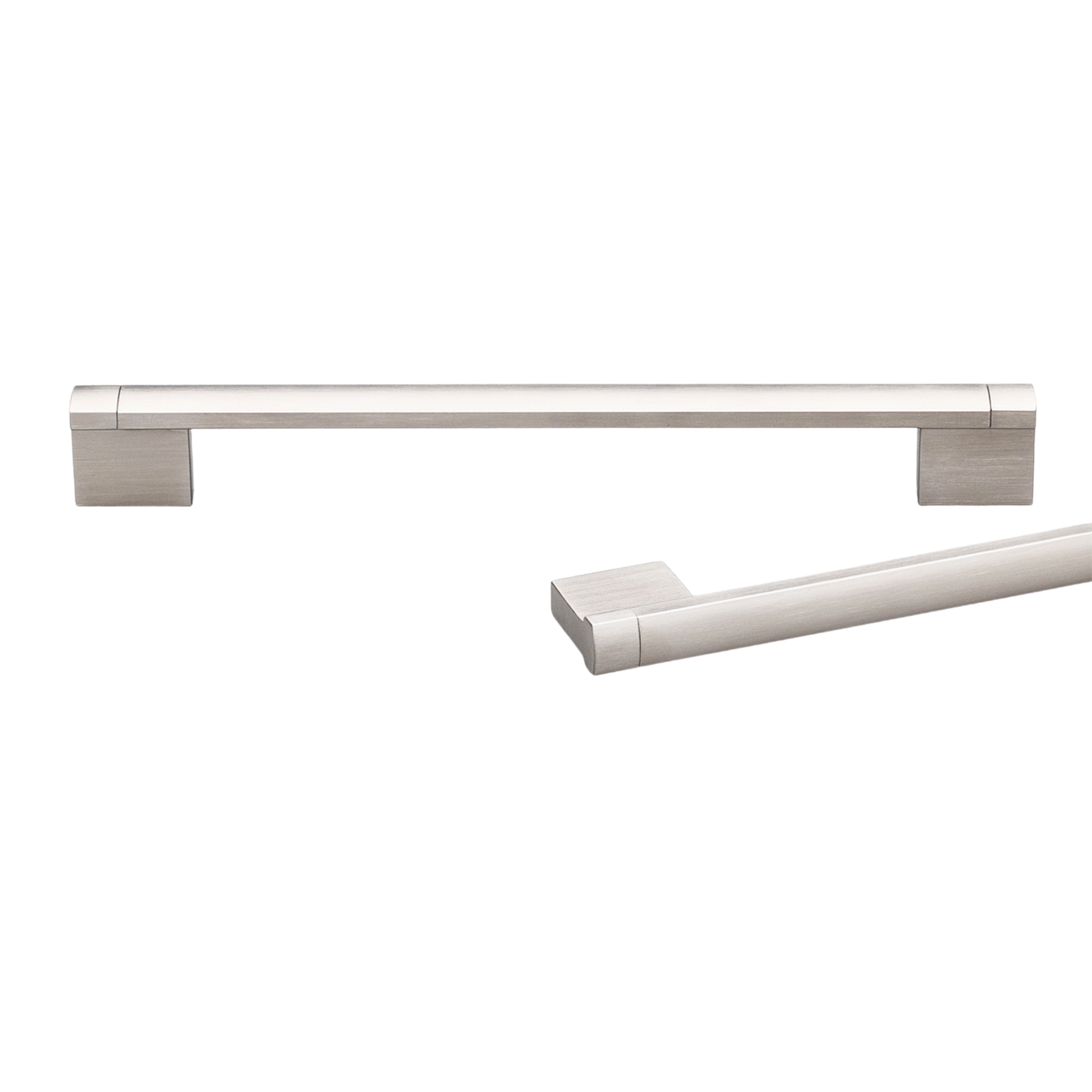 Kethy 12mm stainless steel curved top handle – modern slim cabinet handle for kitchens, wardrobes, and furniture