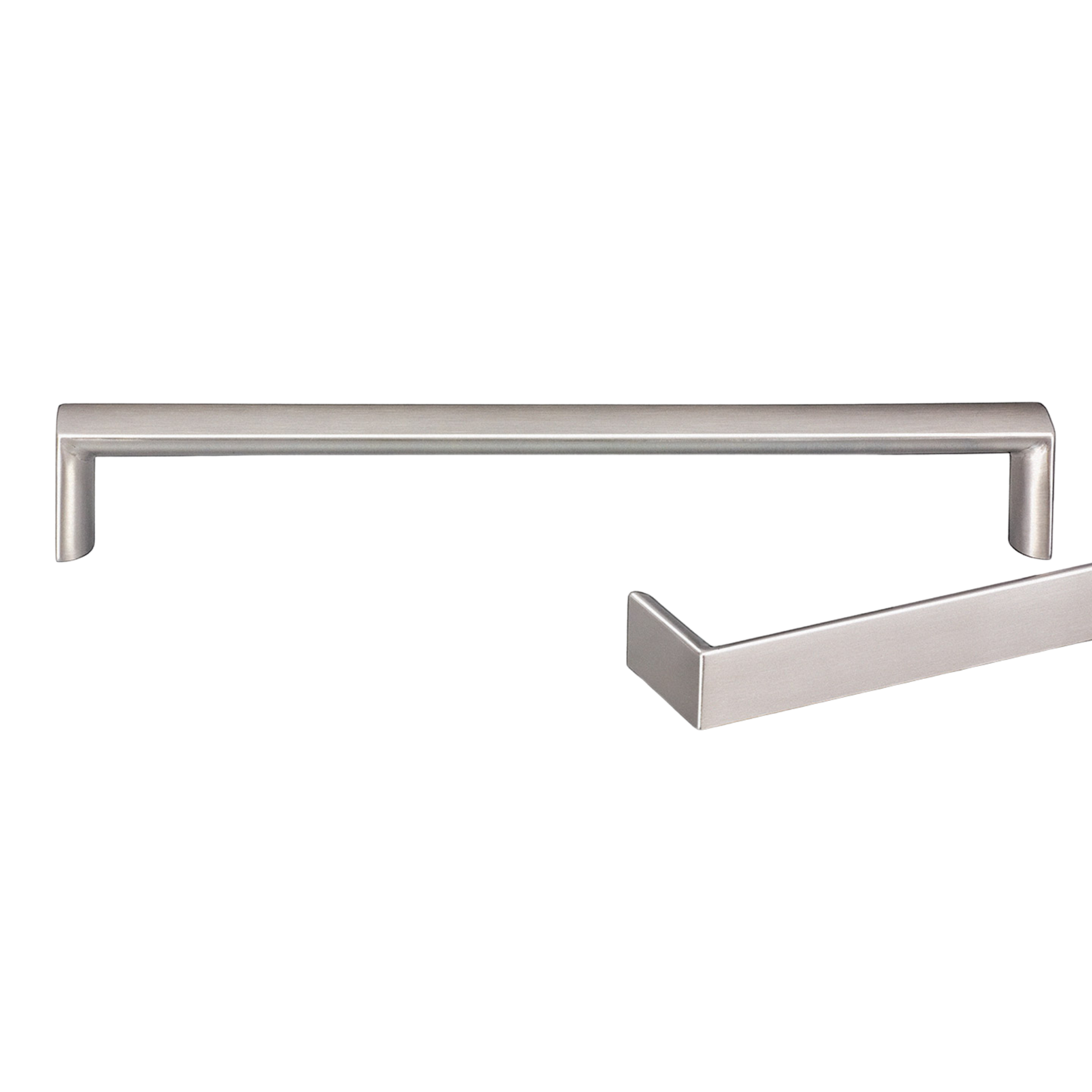Kethy 16.5mm polished stainless steel flat top handle – modern slim cabinet handle for kitchens, wardrobes, and furniture
