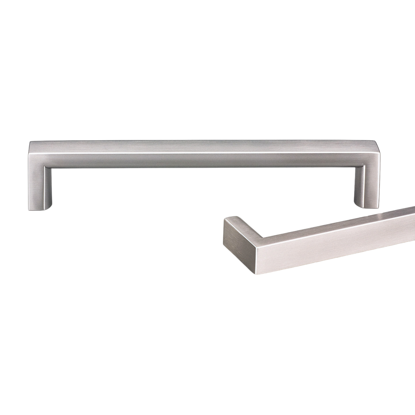 Kethy 18mm stainless steel flat top round under handle – modern recessed cabinet handle for kitchens, wardrobes, and furniture