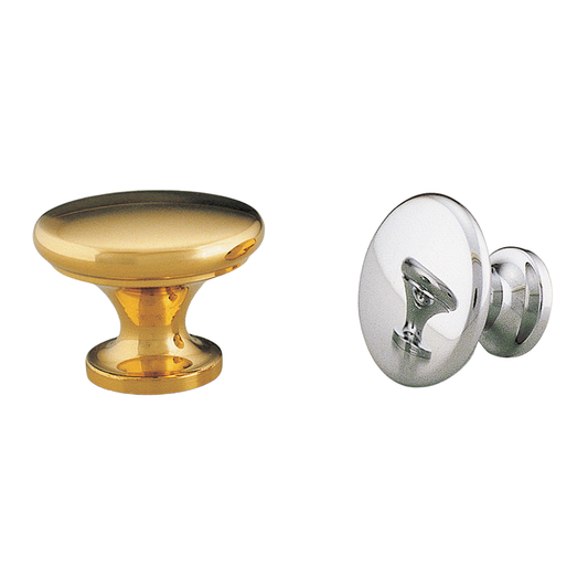 Kethy 25mm brass button knob, modern round cabinet knob for kitchen drawers, cupboards, and minimalist furniture design