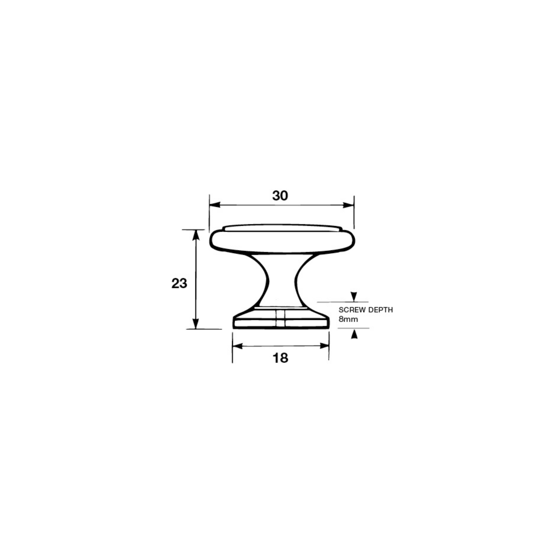Kethy 29.8mm round cabinet knob modern furniture knob for kitchen cabinets and drawers in multiple metal finishes