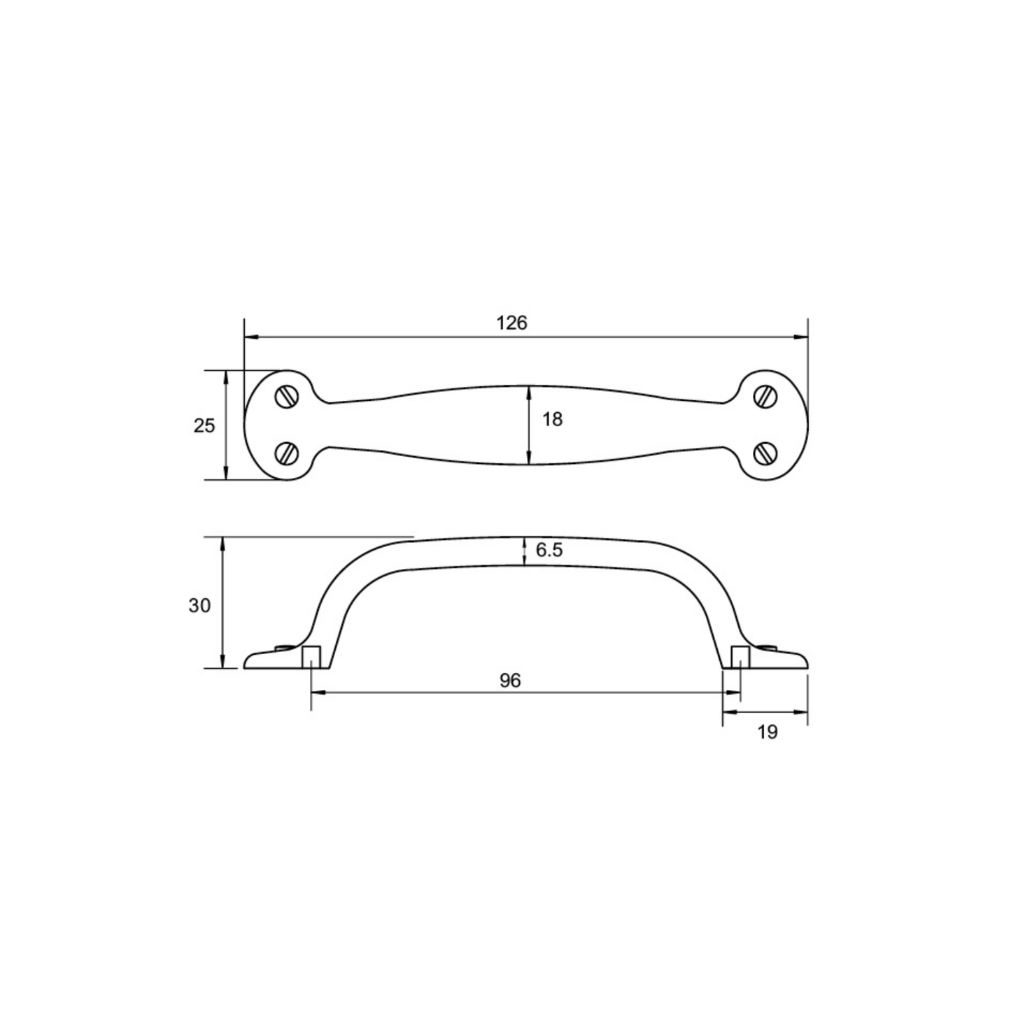 96mm Kethy cabinet handle, modern metal drawer and door pull handle for kitchen cabinetry and joinery applications, sleek hardware design