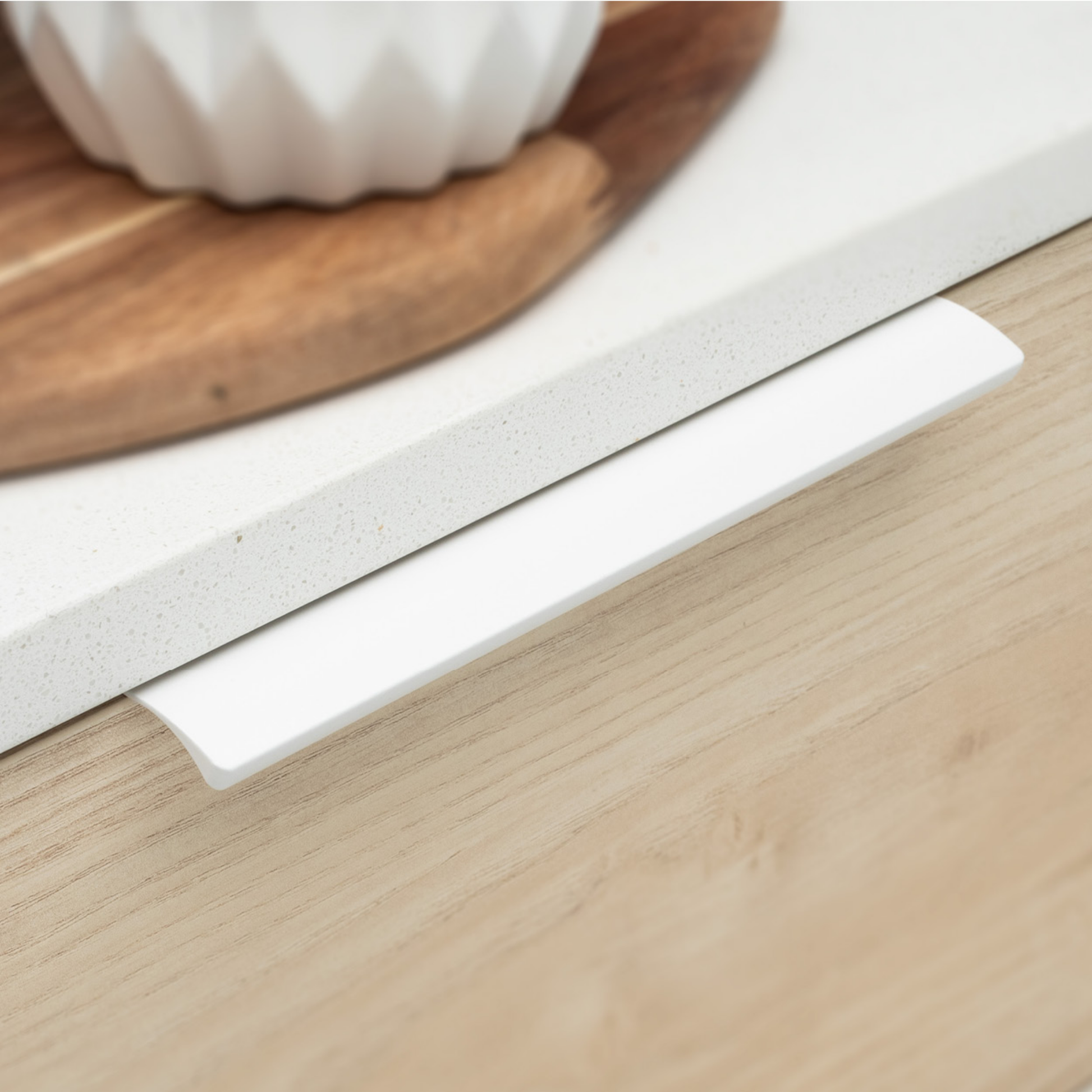 Kethy aluminium edge pull handle for modern kitchen cabinets and drawers