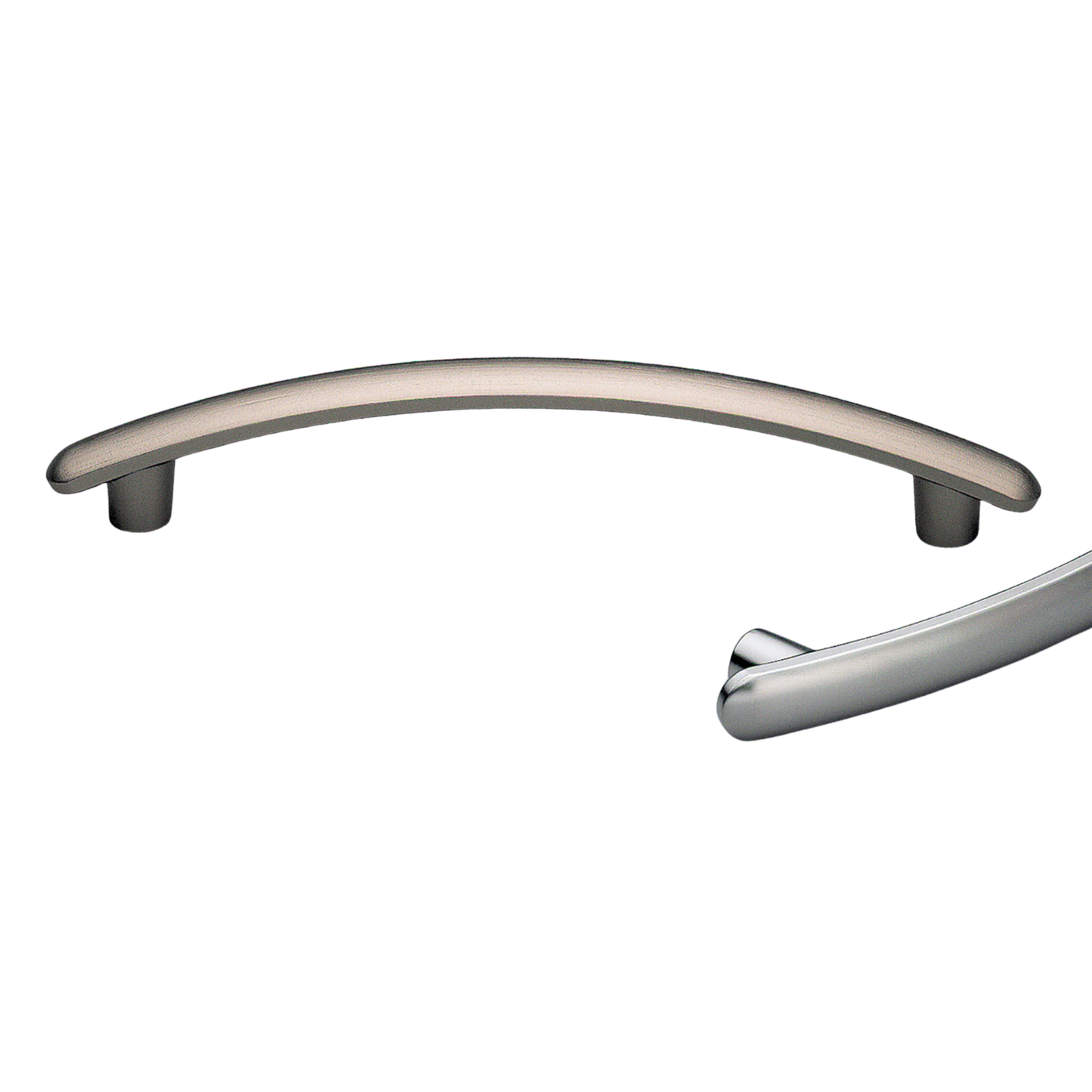 128mm Kethy arch handle, modern curved metal cabinet door and drawer pull handle for kitchen cabinetry, furniture, and joinery applications with sleek arched design