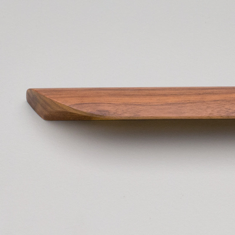 Kethy Archive finished timber curved cabinet and drawer pull handle in ash, oak, walnut or dark brown stain