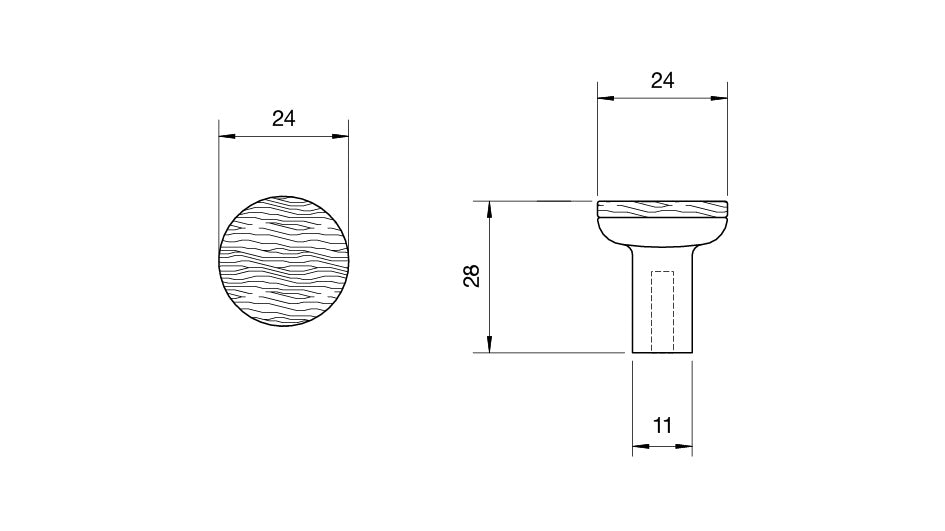 Kethy Archive timber curved cabinet and drawer pull handle in finished wood stain for kitchen and furniture hardware