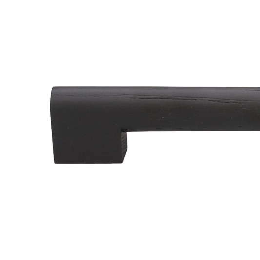 Kethy Astrid timber cabinet handle – modern rounded wooden furniture pull for kitchen cabinets, drawers, and doors available in oak, walnut, and black stain finishes