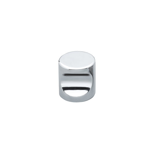 Brass cylinder back-to-back cabinet knob, modern minimalist door and drawer handle hardware for contemporary cabinetry applications