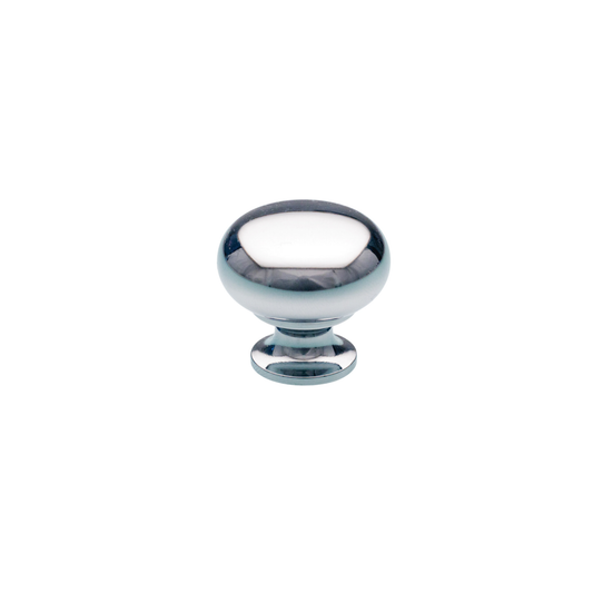 Brass mushroom-style back-to-back cabinet knob pair, classic decorative door and drawer hardware for traditional and modern cabinetry applications