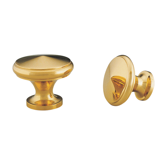 Kethy brass cabinet knob, modern round furniture knob handle for kitchen cabinets, drawers, and contemporary interior design