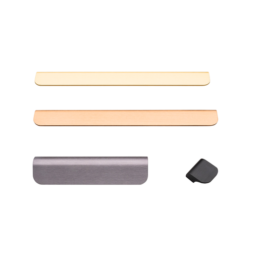 Kethy Clare aluminium cabinet pull handle, modern slim metal furniture handle for kitchen cupboards, drawers and cabinetry hardware in multiple finishes