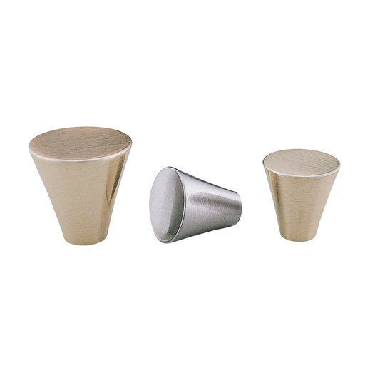 Kethy Cone1 cabinet knob, modern conical furniture knob for kitchen cabinets, drawers, and contemporary minimalist interior design
