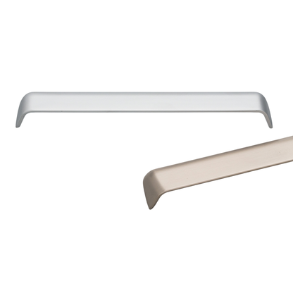 Kethy die cast cup handle modern shell style cabinet pull handle for kitchen cabinets and drawers in durable metal finish