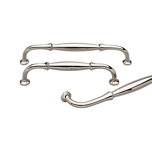 Kethy Dover solid brass polished nickel cabinet handle for kitchen drawers and cupboards