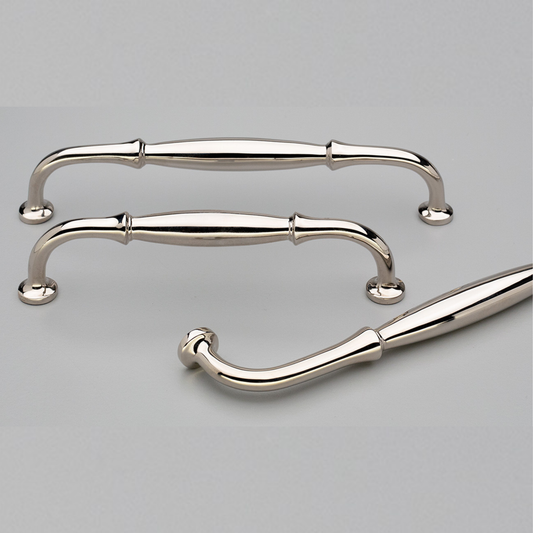Kethy Dover solid brass polished nickel cabinet handle for kitchen drawers and cupboards