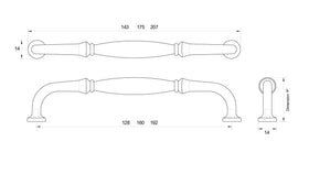 Kethy Dover Handle - Brass Polished Nickel