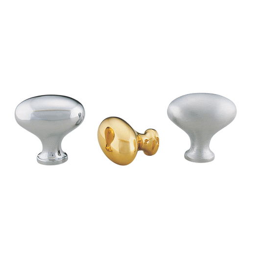 Kethy 25mm brass egg cabinet knob, modern round furniture knob handle for kitchen cabinets, drawers, and contemporary interior design