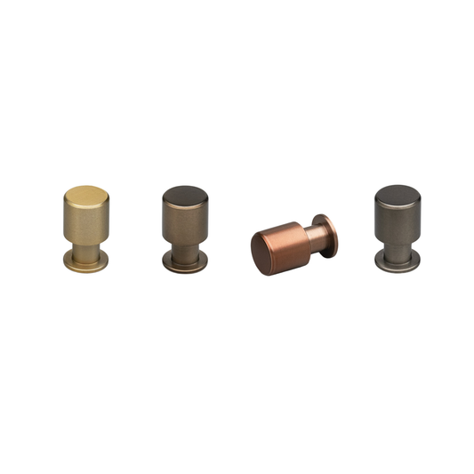 Kethy Eibar 20mm stainless steel cabinet knob – modern powder coated furniture knob for kitchen cabinets, drawers, and doors in bronze, brass, copper, gunmetal, graphite, and black finishes