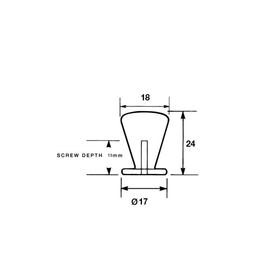 Kethy Flange Knob