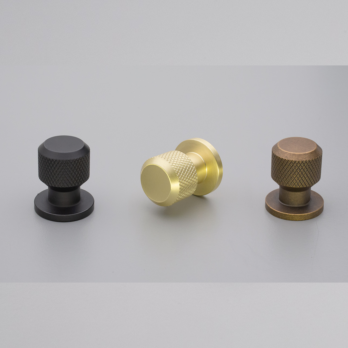 Kethy Herning die‑cast zinc cabinet knob in Antique Bronze, Brushed Gold, Black Matt and Inox Look finishes