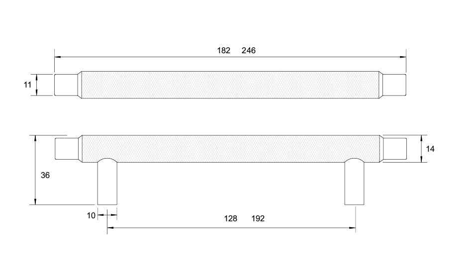 Kethy Herning die-cast zinc cabinet pull handle in Antique Bronze, Brushed Gold and Black Matt finishes – 128 mm & 192 mm