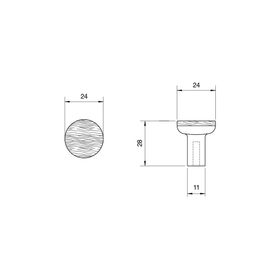 Kethy Hobro Knob | 24mm