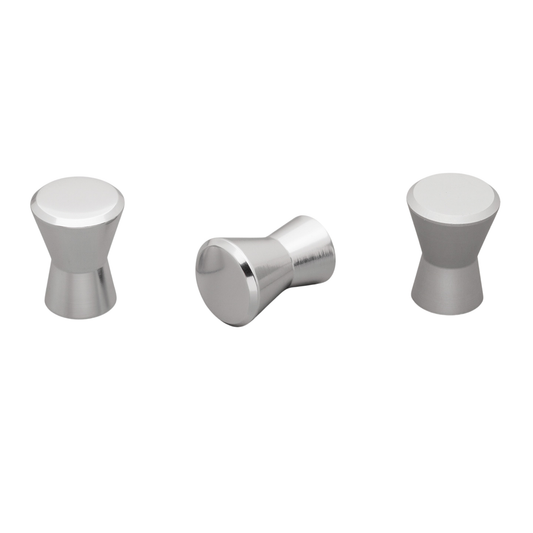 Kethy 17mm hourglass-shaped cabinet knob for drawers and cupboards, modern decorative furniture hardware knob